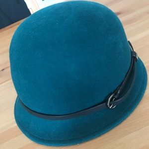 Goorin Bros Green Felt Bowler Hat